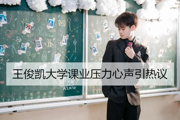 王俊凯大学课业压力心声引热议